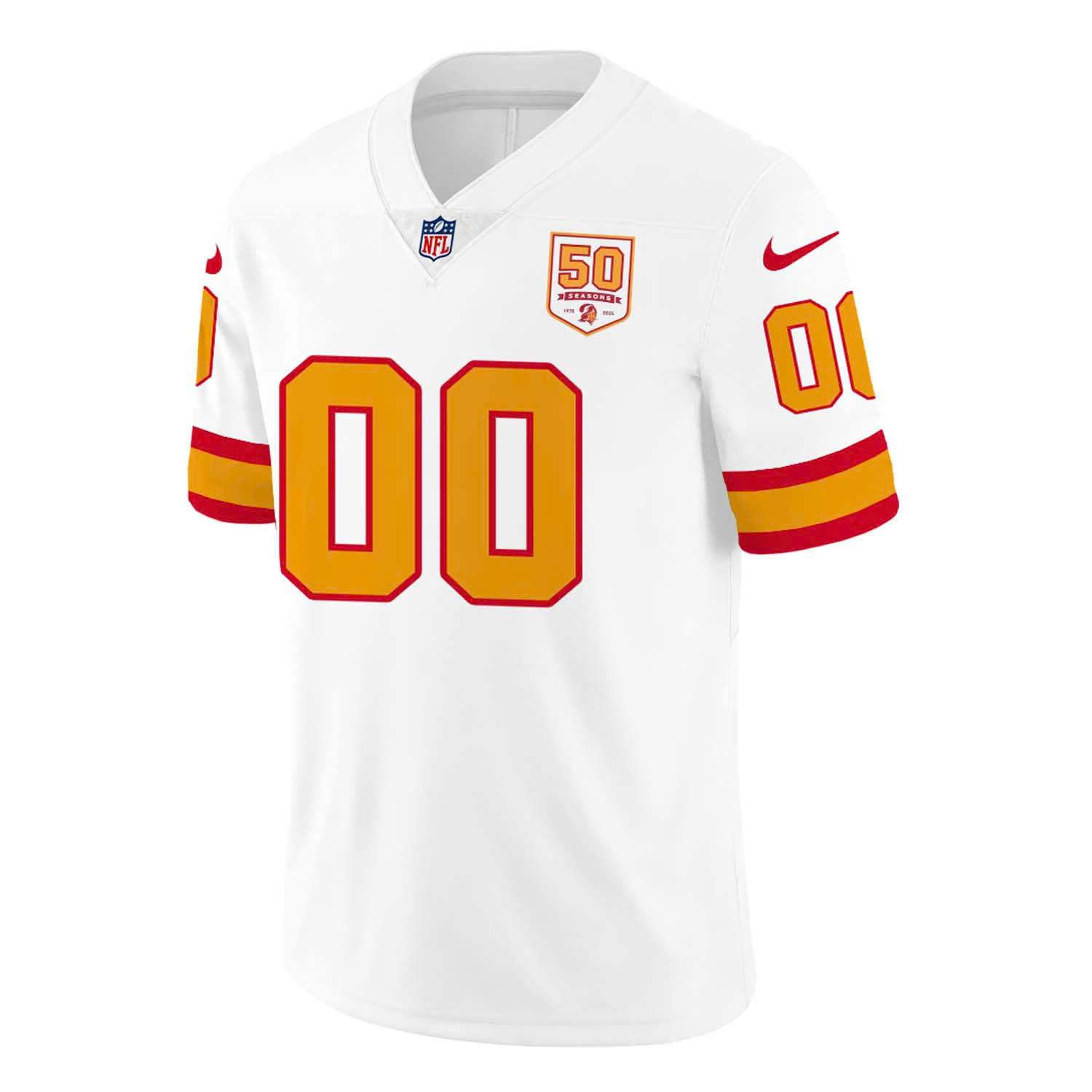 Tampa Bay Buccaneers NFL 50th Season White Football Jersey Tampa Bay Buccaneers NFL 50th Season White Football Jersey