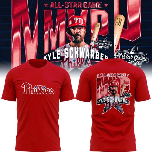 Kyle Schwarber 2025 MLB All-Star MVP Tee – Phillies Red