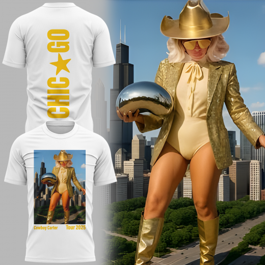 Beyoncé Cowboy Carter Tour x Chicago 2025 Limited Edition Shirt