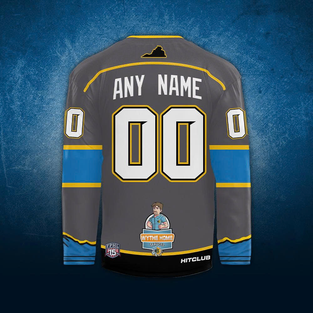 Blue Ridge Bobcats Pro Hockey Jerseys Season 25/26 Grey Blue Ridge Bobcats Pro Hockey Jerseys Season 25/26 Grey
