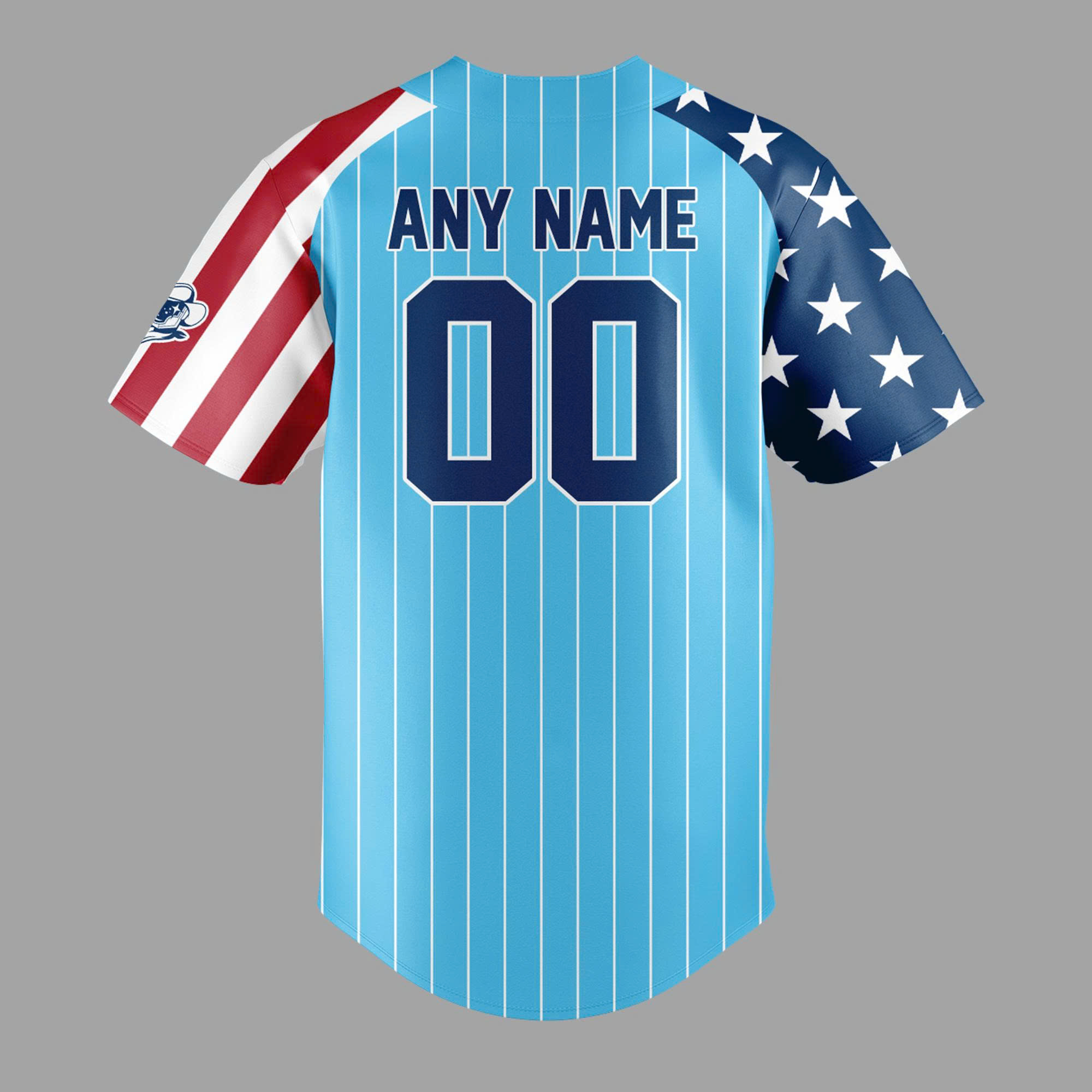 Sugar Land Space Cowboys Happy 4th of July Patriotic Baseball Jersey Sugar Land Space Cowboys Happy 4th of July Patriotic Baseball Jersey