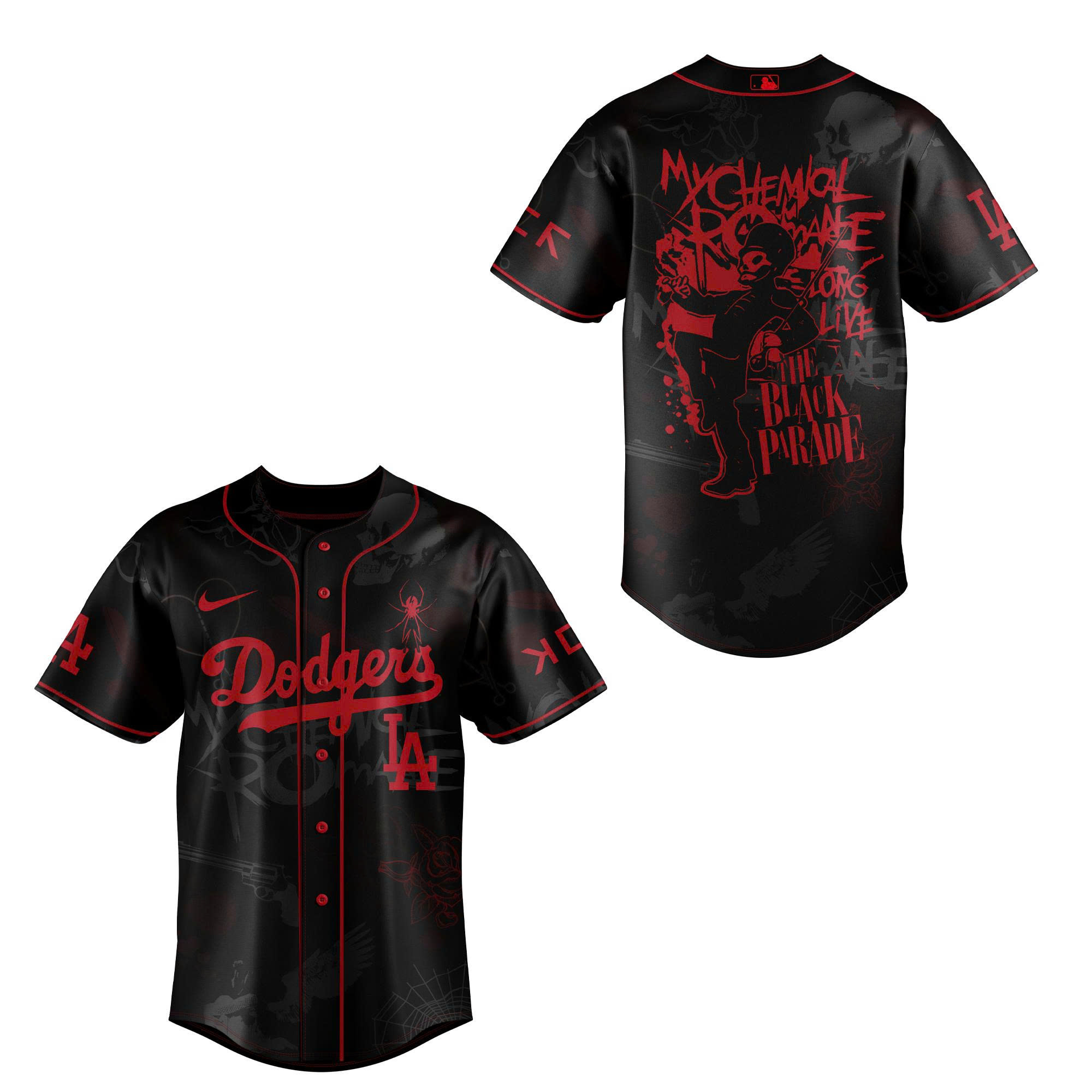 Los Angeles Dodgers x My Chemical Romance Tour 2025 Jersey Los Angeles Dodgers x My Chemical Romance Tour 2025 Jersey