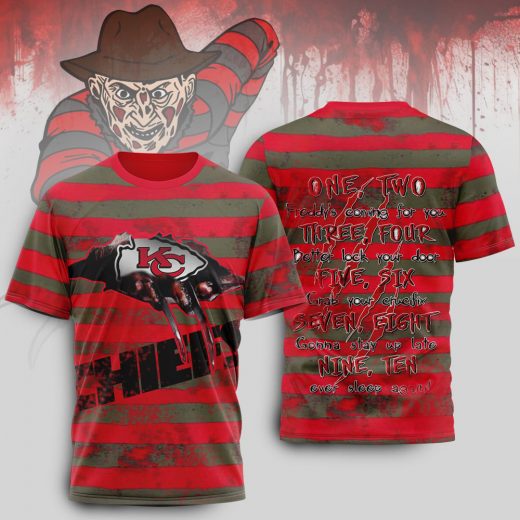 Kansas City Chiefs x Freddy Krueger Premium 3D Shirt