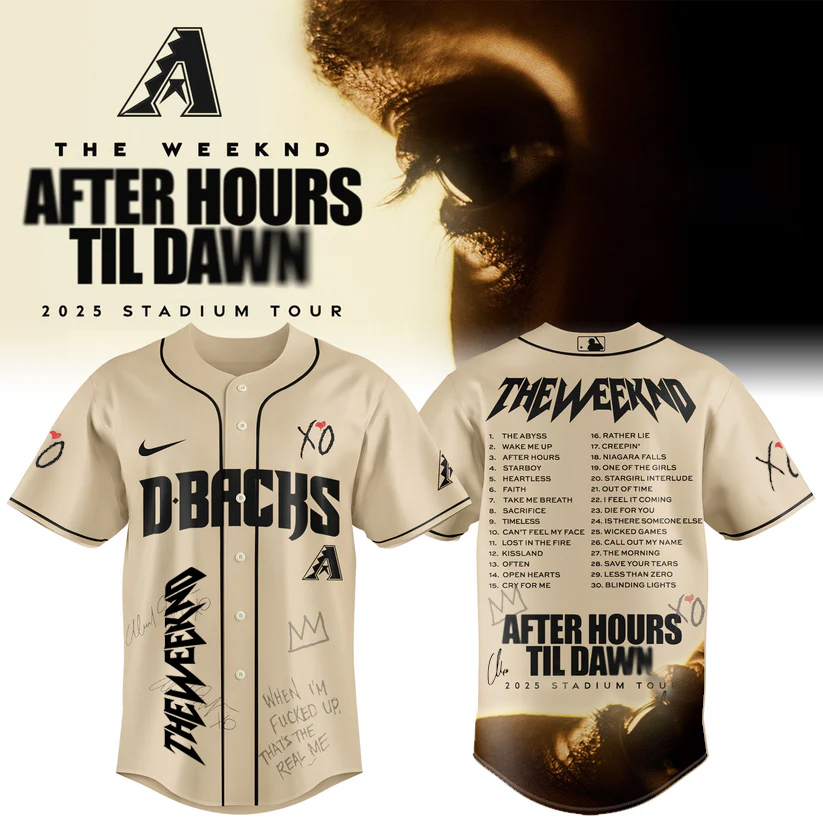 Arizona Diamondbacks x The Weeknd After Hours Til Dawn 2025 Jersey Arizona Diamondbacks x The Weeknd After Hours Til Dawn 2025 Jersey