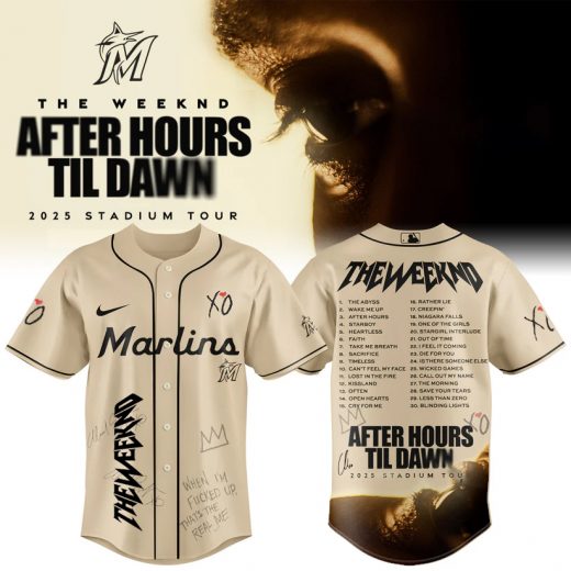 Miami Marlins x The Weeknd After Hours Til Dawn 2025 Jersey