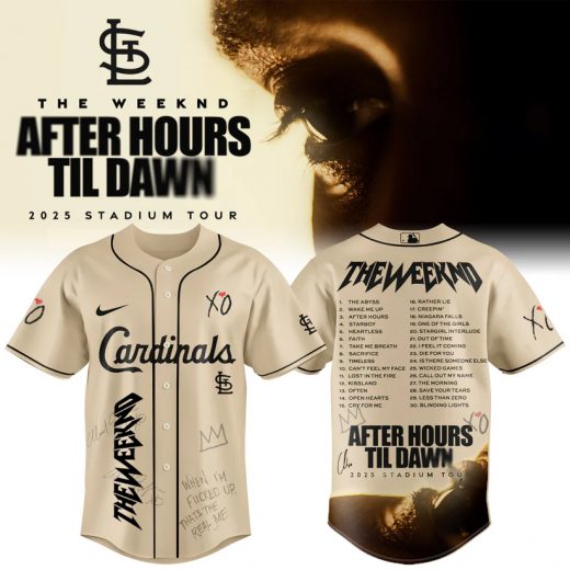 St.Louis Cardinals x The Weeknd After Hours Til Dawn 2025 Jersey