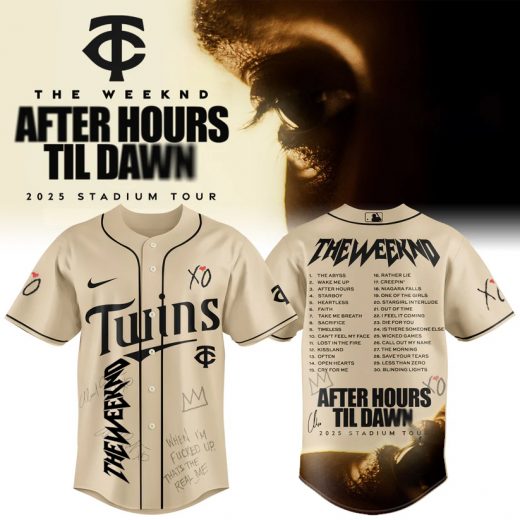 Minnesota Twins x The Weeknd After Hours Til Dawn 2025 Jersey
