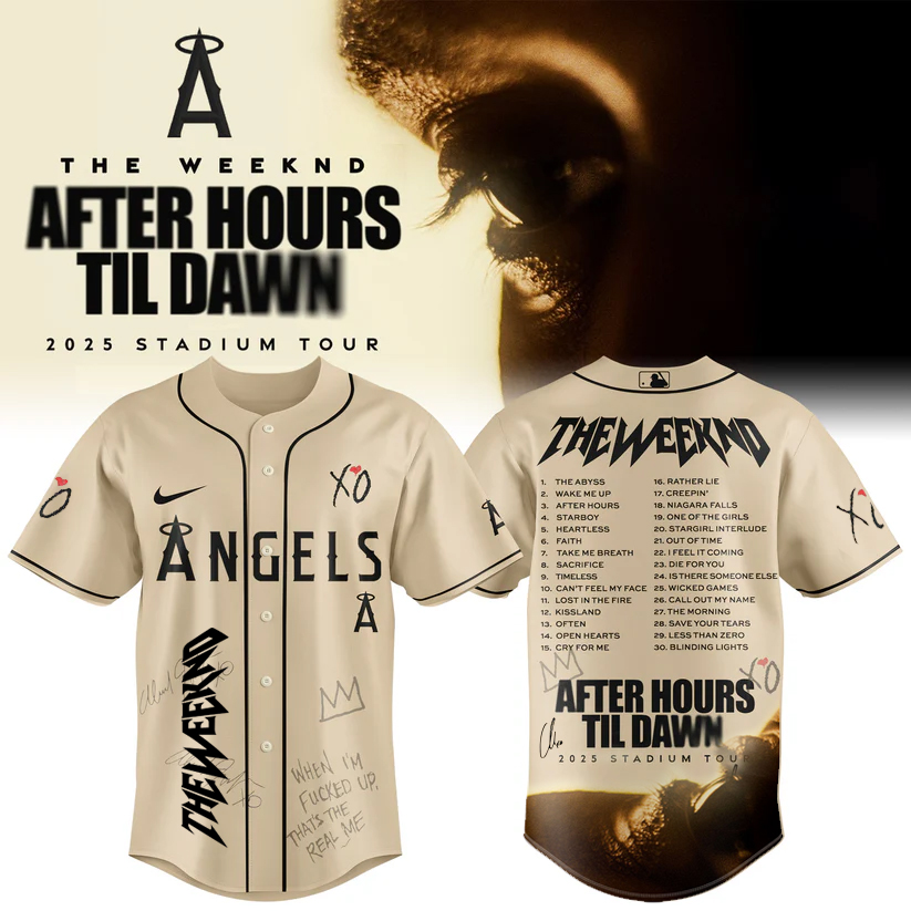 Los Angeles Angels x The Weeknd After Hours Til Dawn 2025 Jersey Los Angeles Angels x The Weeknd After Hours Til Dawn 2025 Jersey