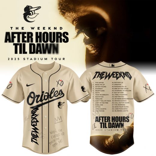 Baltimore Orioles x The Weeknd After Hours Til Dawn 2025 Jersey