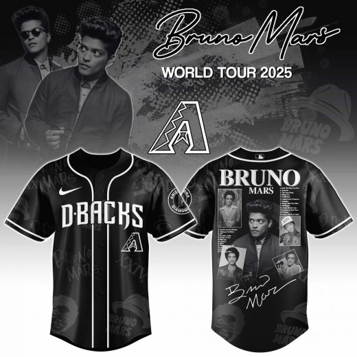 Arizona Diamondbacks x Bruno Mars at Park MGM 2025 Jersey Editions Limited