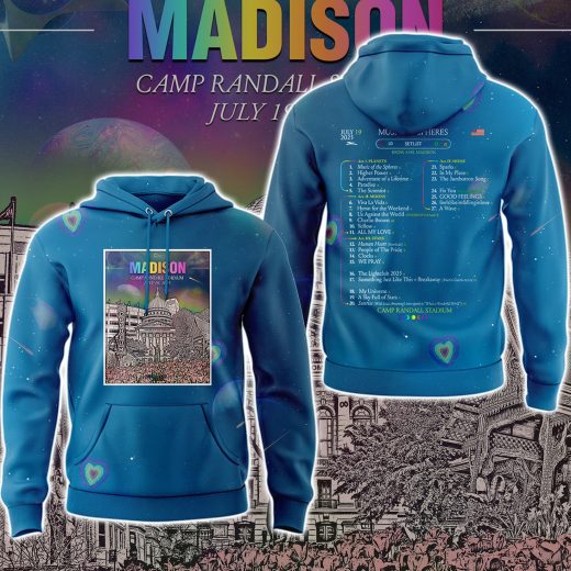 Coldplay #CpMadison Concert Limited Edition Hoodie - Blue
