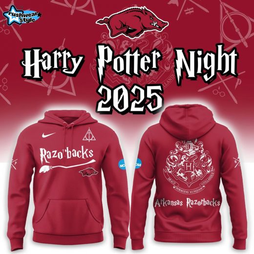 Arkansas Razorbacks x Harry Potter Night 2025 Hoodie Set