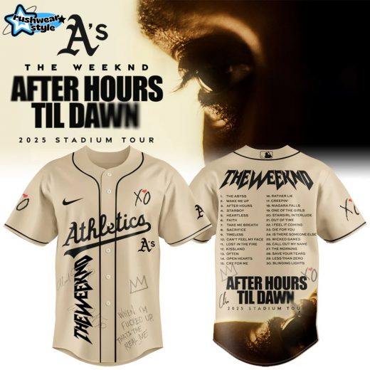 Athletics x The Weeknd After Hours Til Dawn 2025 Jersey