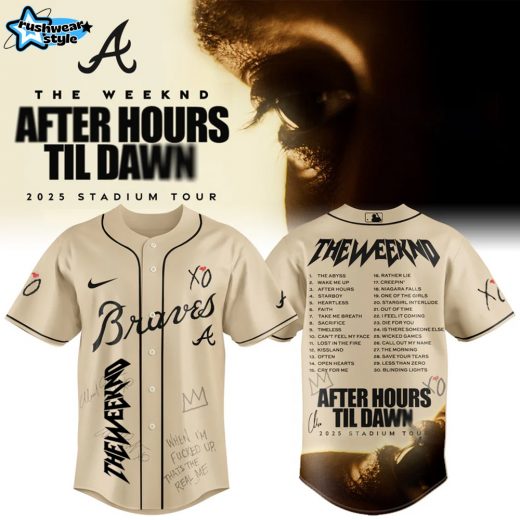Atlanta Braves x The Weeknd After Hours Til Dawn 2025 Jersey