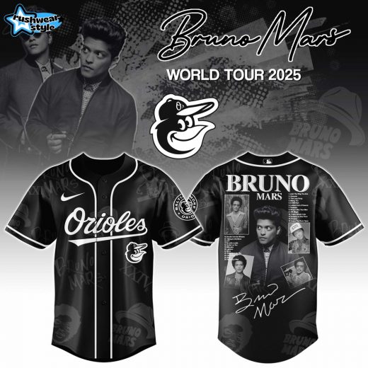 Baltimore Orioles x Bruno Mars at Park MGM 2025 Jersey Editions Limited