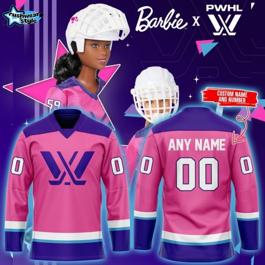 Barbie x PWHL Perfect gift for fans 2025 Hockey Jersey