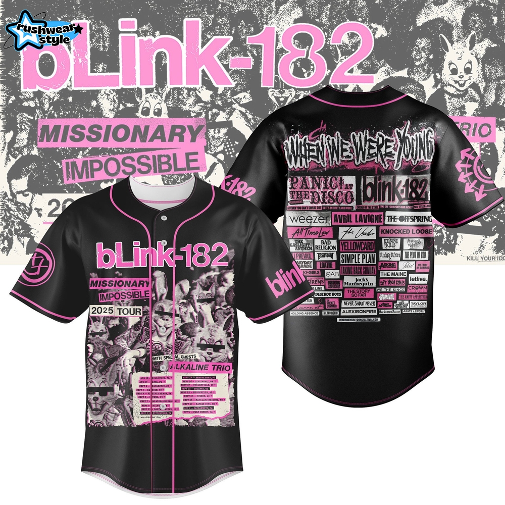 Blink-182 Baseball Jersey Blink-182 Baseball Jersey