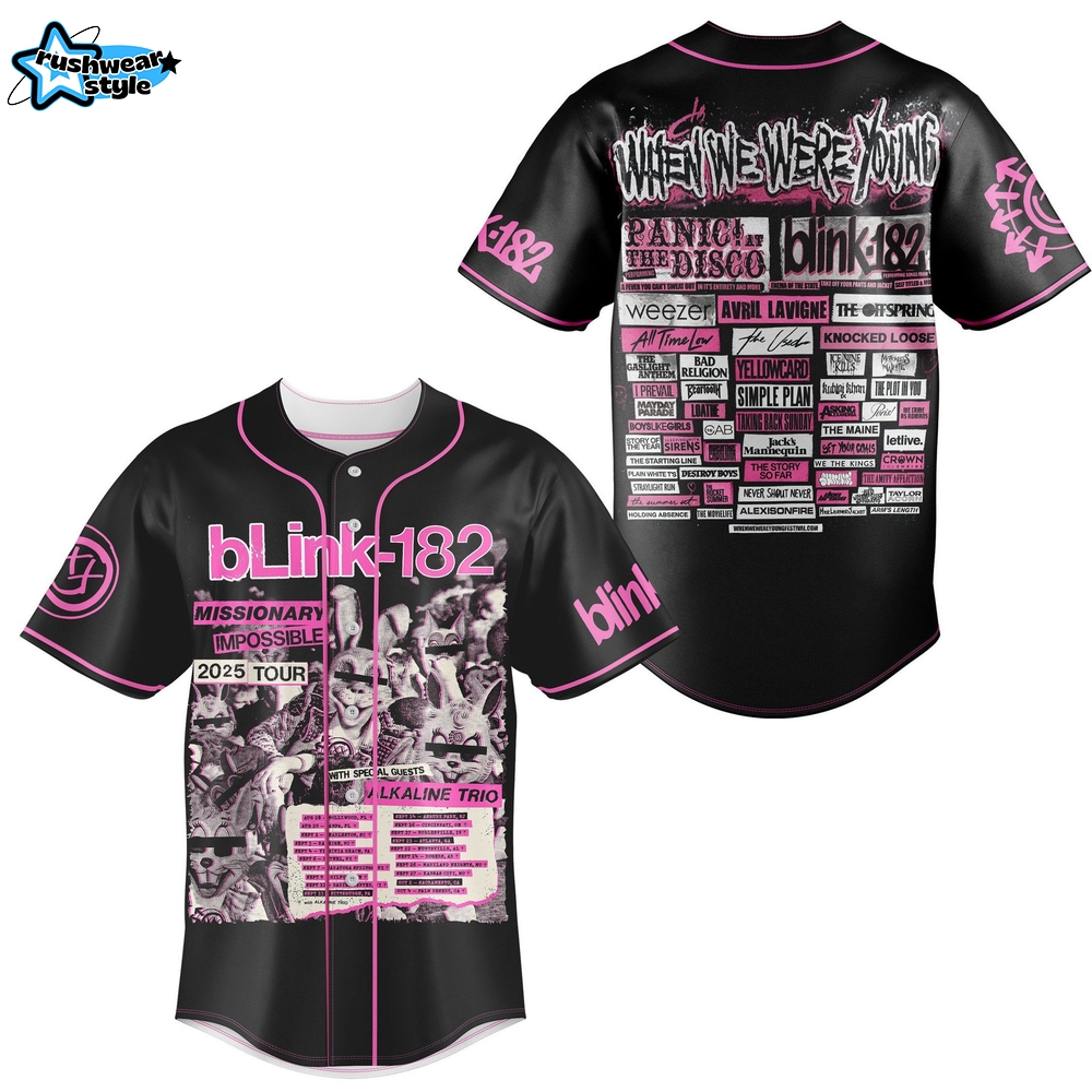 Blink-182 Baseball Jersey Blink-182 Baseball Jersey