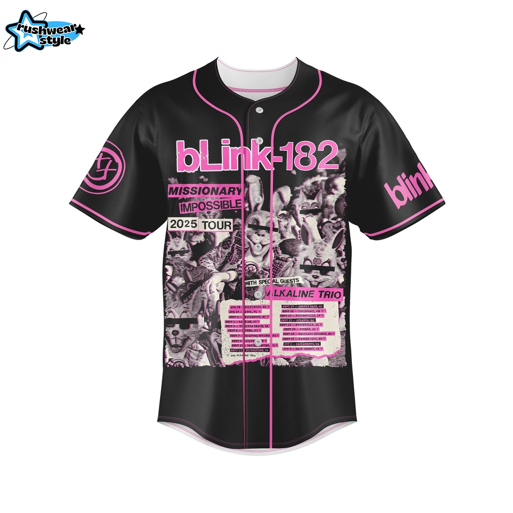 Blink-182 Baseball Jersey Blink-182 Baseball Jersey
