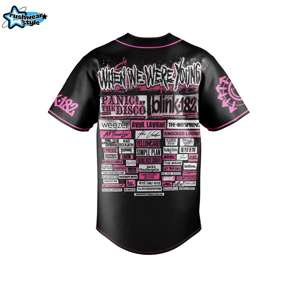 Blink-182 Baseball Jersey Blink-182 Baseball Jersey