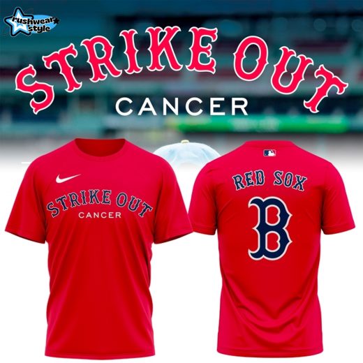 Boston Red Sox "Strike Out Cancer" Red T-Shirt