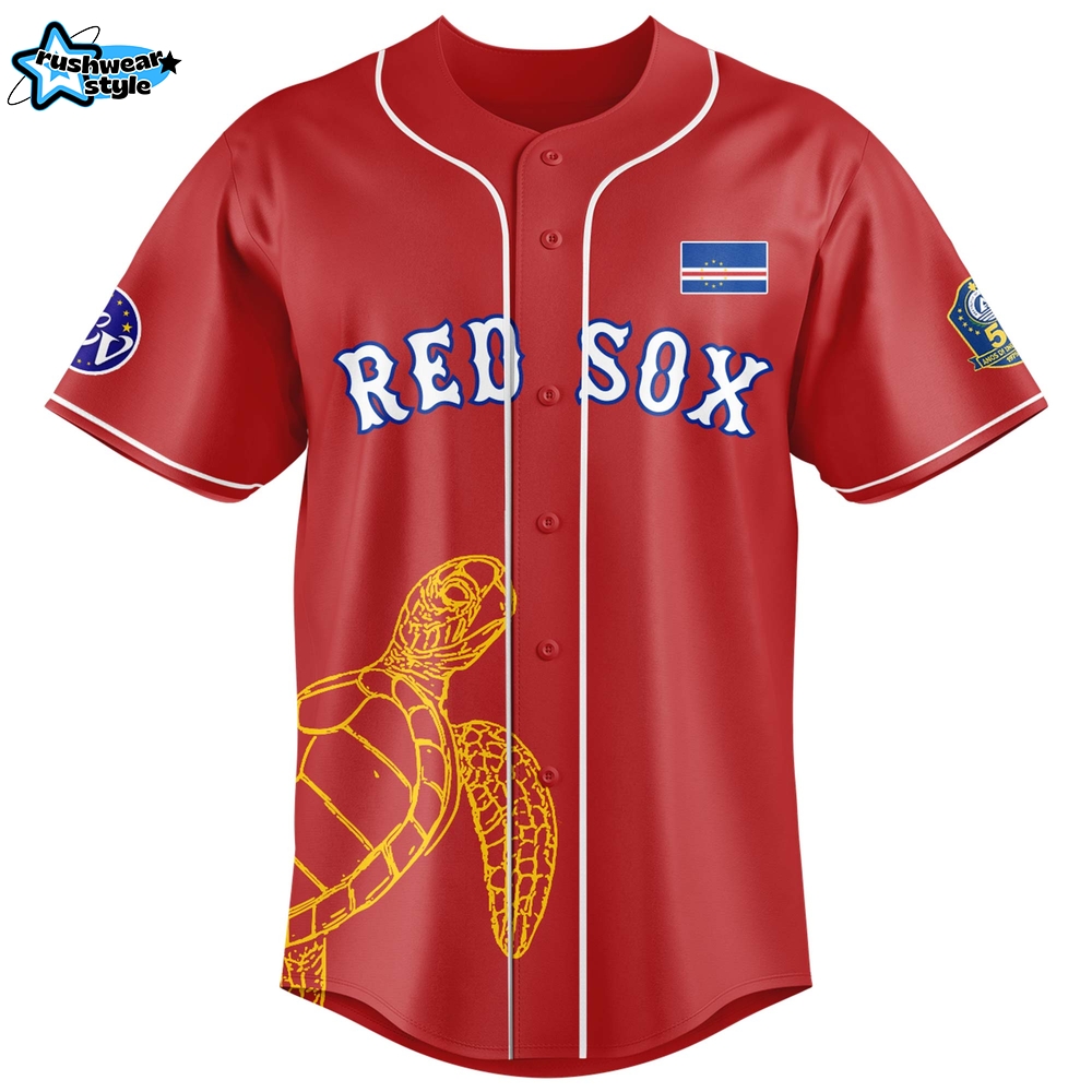 Boston Red Sox x Cabo Verd 50 Years Strong Jersey 2025 Boston Red Sox x Cabo Verd 50 Years Strong Jersey 2025