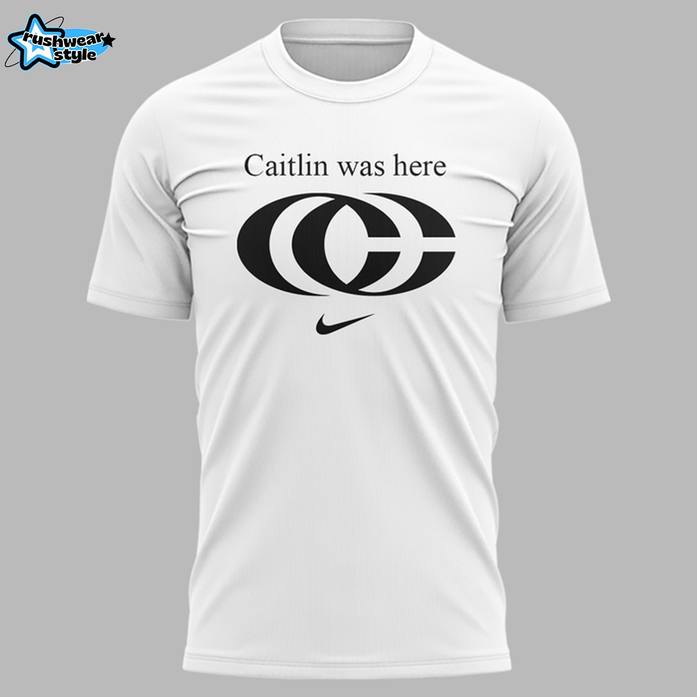 Caitlin Clark New Logo White Caitlin was here Shirt Caitlin Clark New Logo White Caitlin was here Shirt