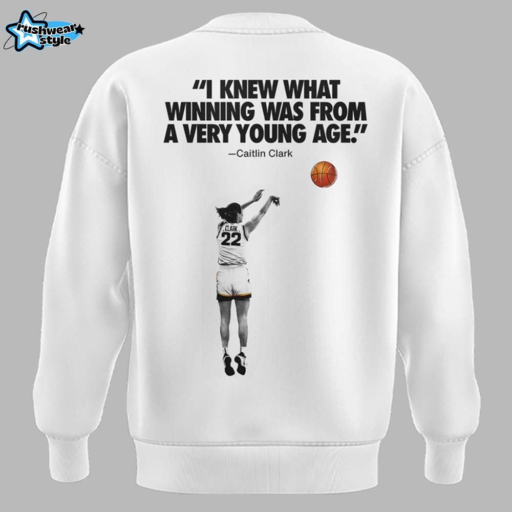 Caitlin Clark New Logo White Caitlin was here Sweatshirt Caitlin Clark New Logo White Caitlin was here Sweatshirt