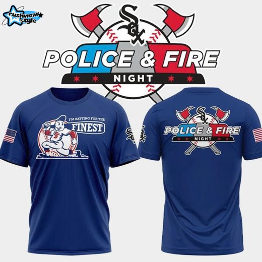 Chicago White Sox 2025 Police and Fire Night Blue Shirt