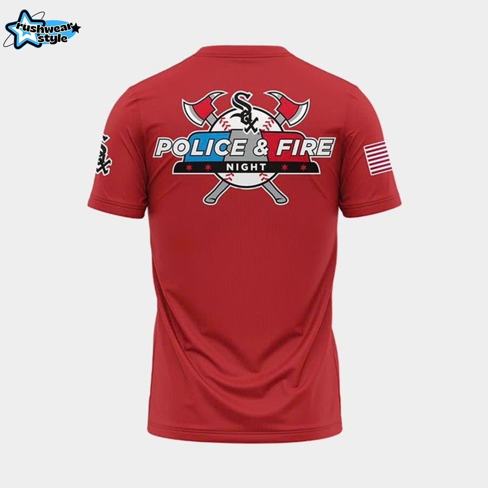 Chicago White Sox 2025 Police and Fire Night Red Shirt Chicago White Sox 2025 Police and Fire Night Red Shirt