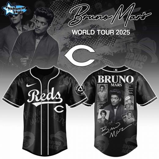 Cincinnati Reds x Bruno Mars at Park MGM 2025 Jersey Editions Limited