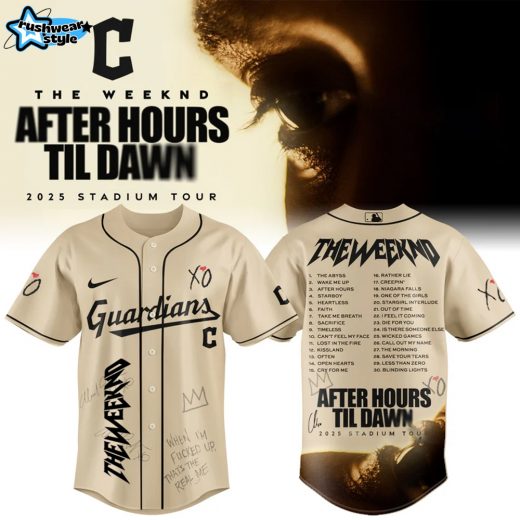 Cleveland Guardians x The Weeknd After Hours Til Dawn 2025 Jersey