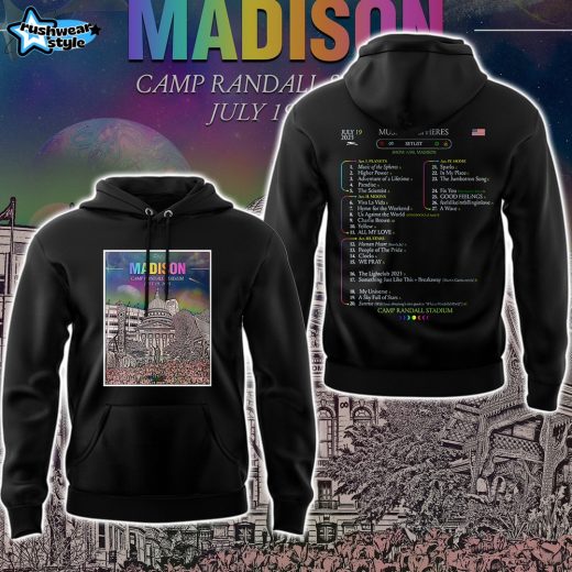 Coldplay #CpMadison Concert Limited Edition Hoodie - Black