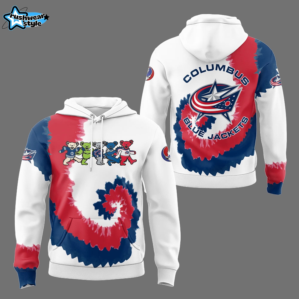 Columbus Blue Jackets x Grateful Dead Night Hoodie Columbus Blue Jackets x Grateful Dead Night Hoodie