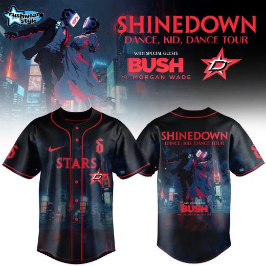 Dallas Stars x Shinedown DanceKidDance Tour 2025 Baseball Jersey