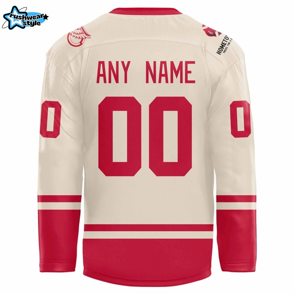 Detroit Red Wings 2025 Hometown Heroes Night Red Hockey Jersey Detroit Red Wings 2025 Hometown Heroes Night Red Hockey Jersey