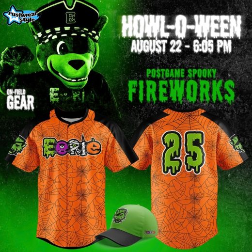 Erie SeaWolves 2025 Howl-o-ween Special Baseball Jersey