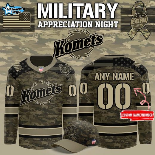 Fort Wayne Komets x Military Night Appreciation Custom Hockey Jersey