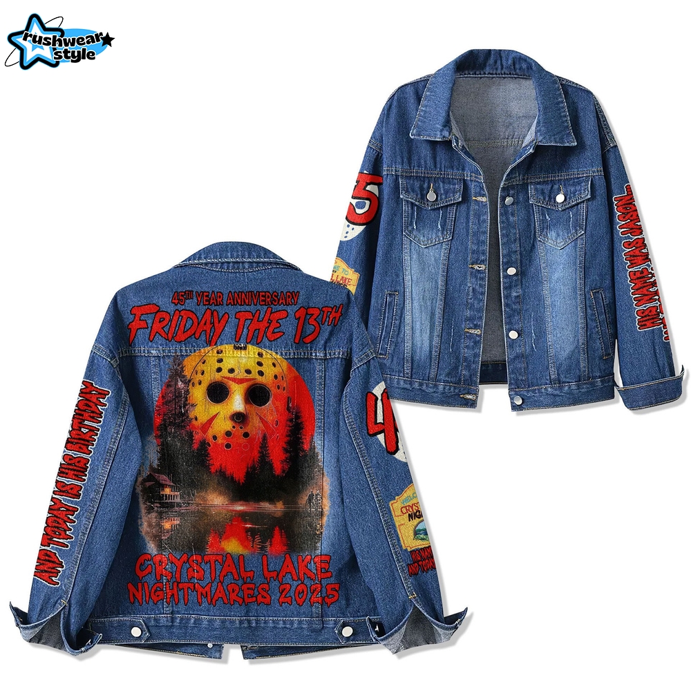 Friday The 13th 45th Anniversary Denim Jacket Friday The 13th 45th Anniversary Denim Jacket