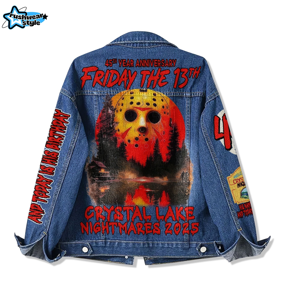 Friday The 13th 45th Anniversary Denim Jacket Friday The 13th 45th Anniversary Denim Jacket