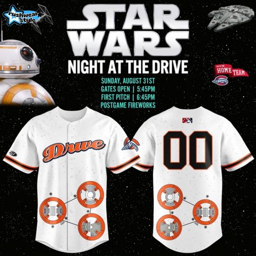 Greenville Drive x Star Wars Night 2025 Custom Baseball Jersey