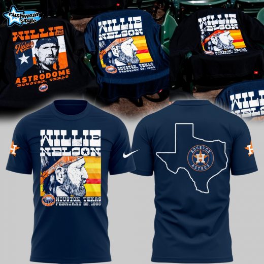 Houston Astros x Willie Nelson Limited Edition Blue Shirt