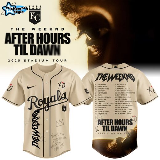 Kansas City Royals x The Weeknd After Hours Til Dawn 2025 Jersey