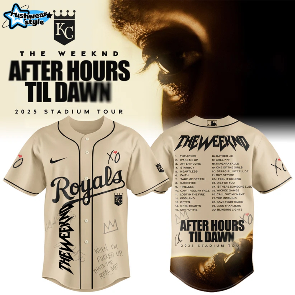 Kansas City Royals x The Weeknd After Hours Til Dawn 2025 Jersey Kansas City Royals x The Weeknd After Hours Til Dawn 2025 Jersey