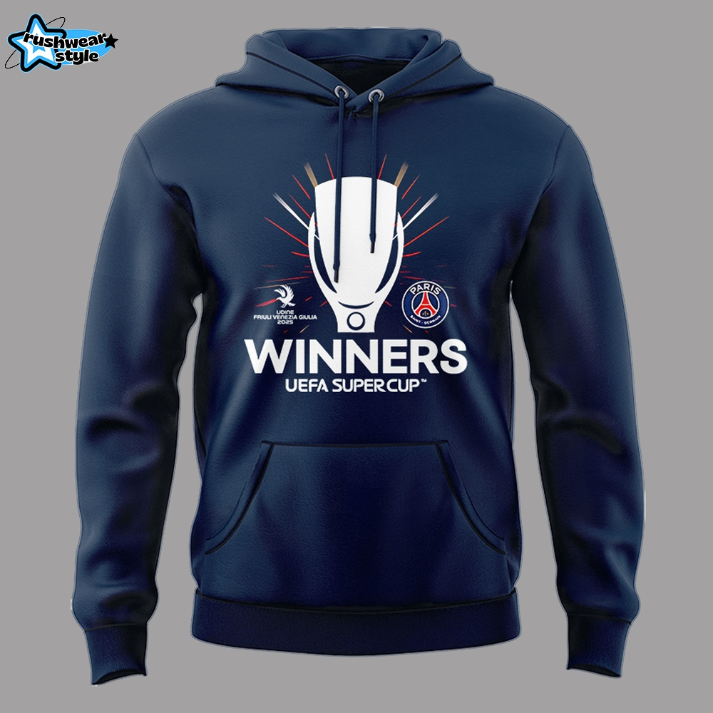 Limited Edition PSG Winners UEFA Super Cup 2025 Hoodie Limited Edition PSG Winners UEFA Super Cup 2025 Hoodie