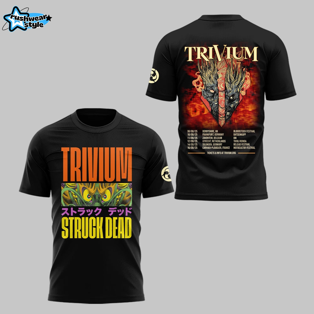 Limited Edition Triviumband Tour 2025 Tshirt-LL250809013 Limited Edition Triviumband Tour 2025 Tshirt-LL250809013