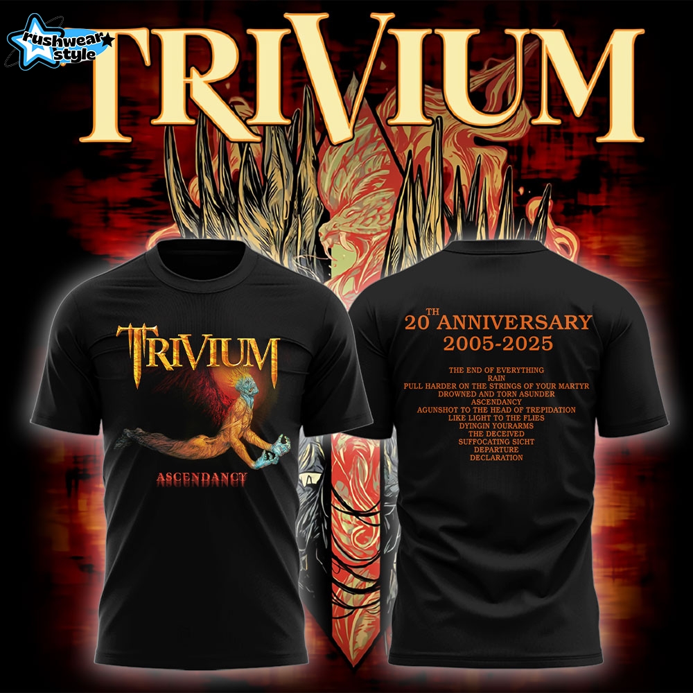 Limited Edition Triviumband Tour 2025 Tshirt-LL250809015 Limited Edition Triviumband Tour 2025 Tshirt-LL250809015