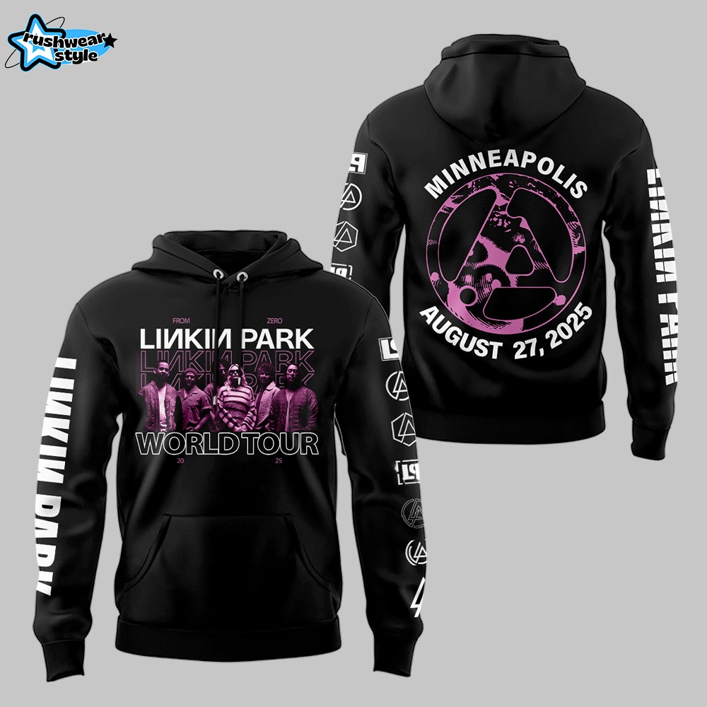 Linkin Park x Minneapolis From Zero World Tour 2025 Hoodie Set Linkin Park x Minneapolis From Zero World Tour 2025 Hoodie Set