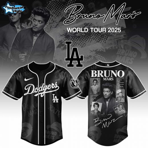 Los Angeles Dodgers x Bruno Mars at Park MGM 2025 Jersey Editions Limited