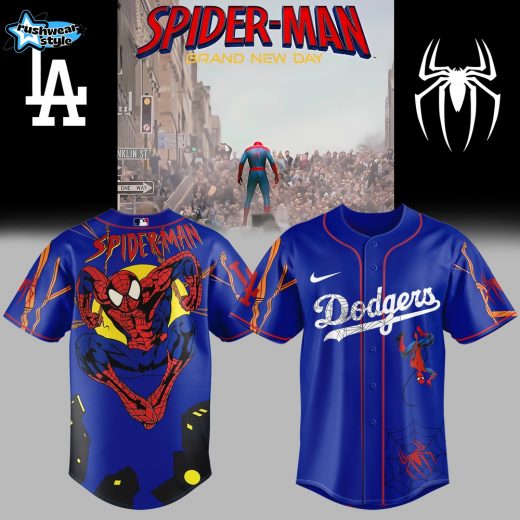 Los Angeles Dodgers x Spider-Man: Brand New Day Jersey 2025 - Blue